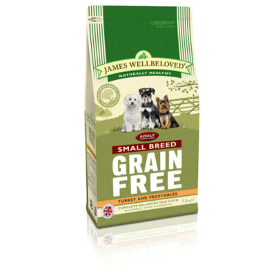 James Wellbeloved Grain Free Turkey & Vegetable Small Breed Adult Dog Food James Wellbeloved Grain Free Turkey & Vegetable Small Breed Adult Dog Food